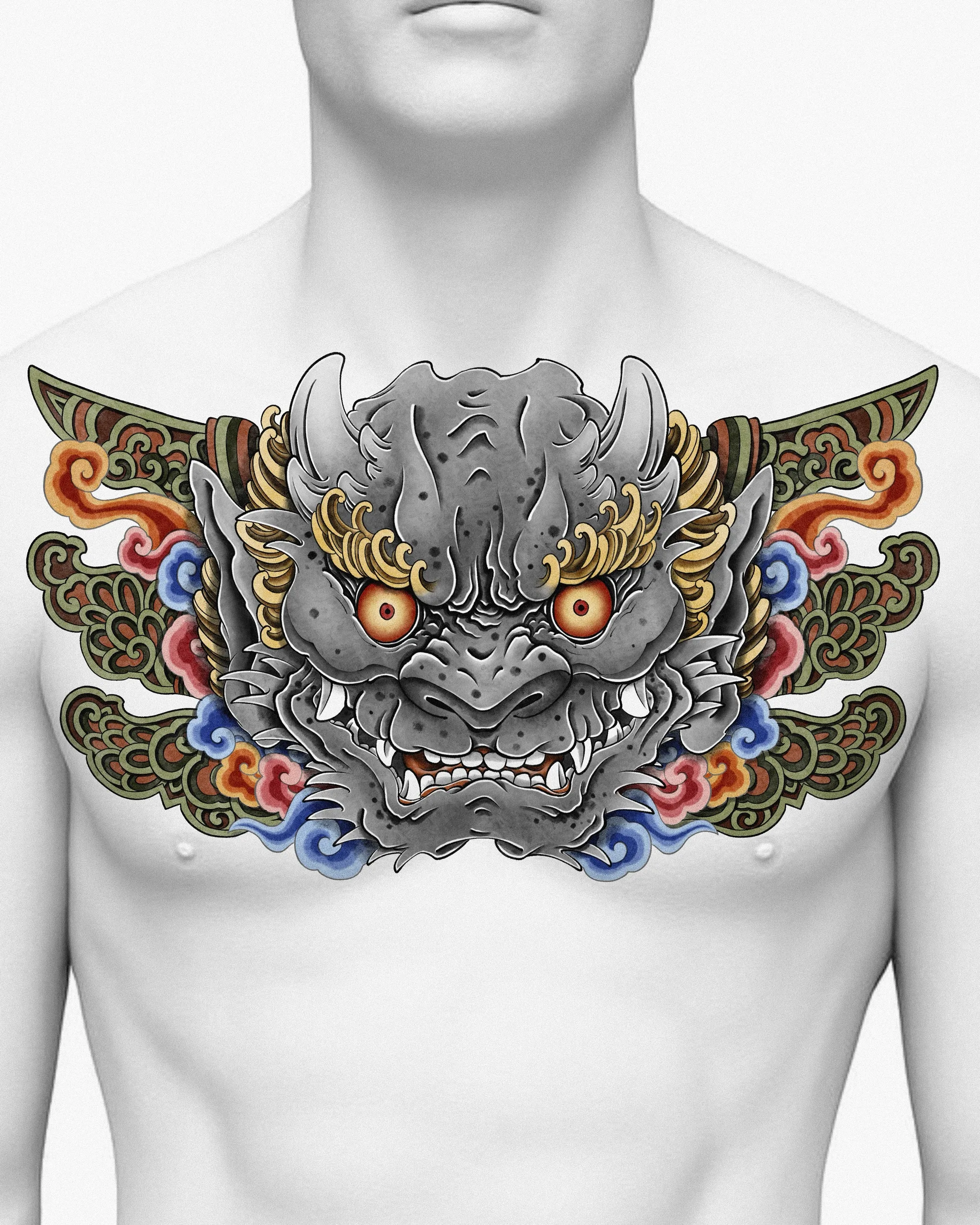 Dokkaebi — Dokkaebi tattoo design placement
