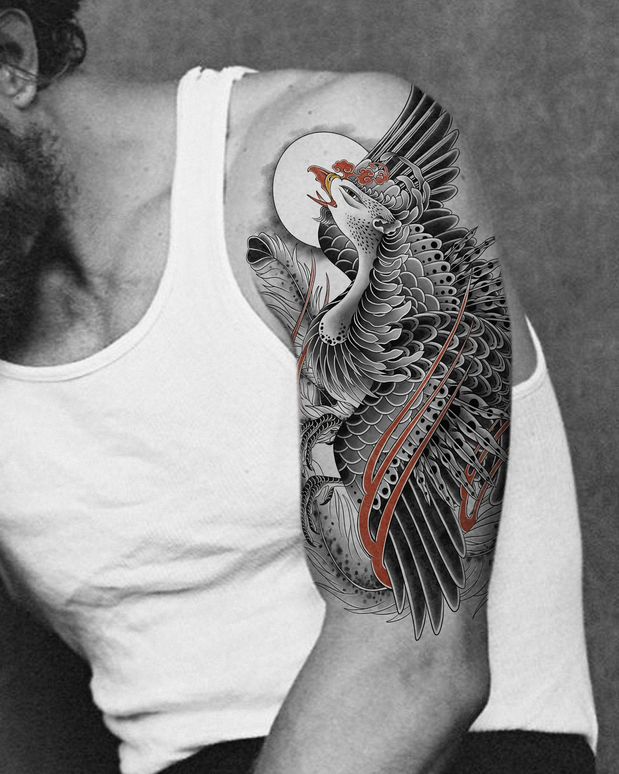 Phoenix — Phoenix tattoo design placement