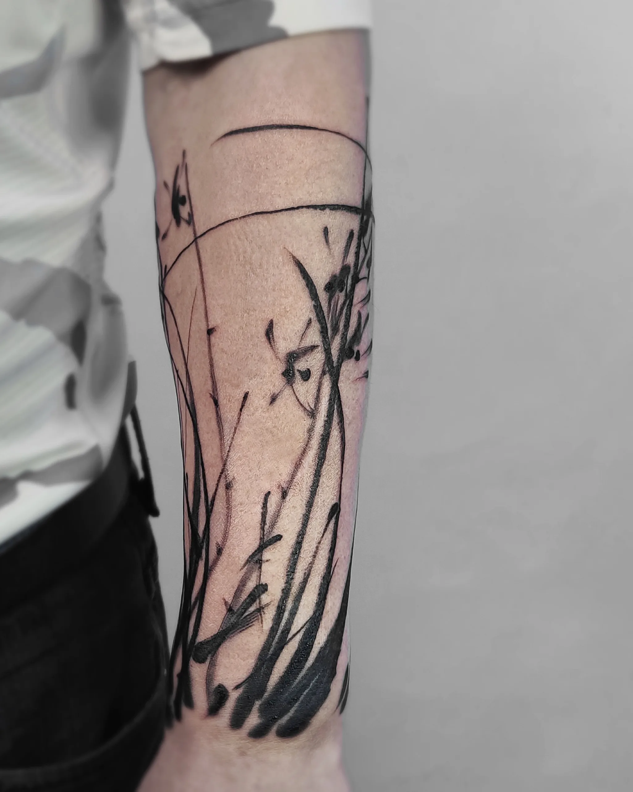 Orchid Cover-up — Orchid tattoo on skin