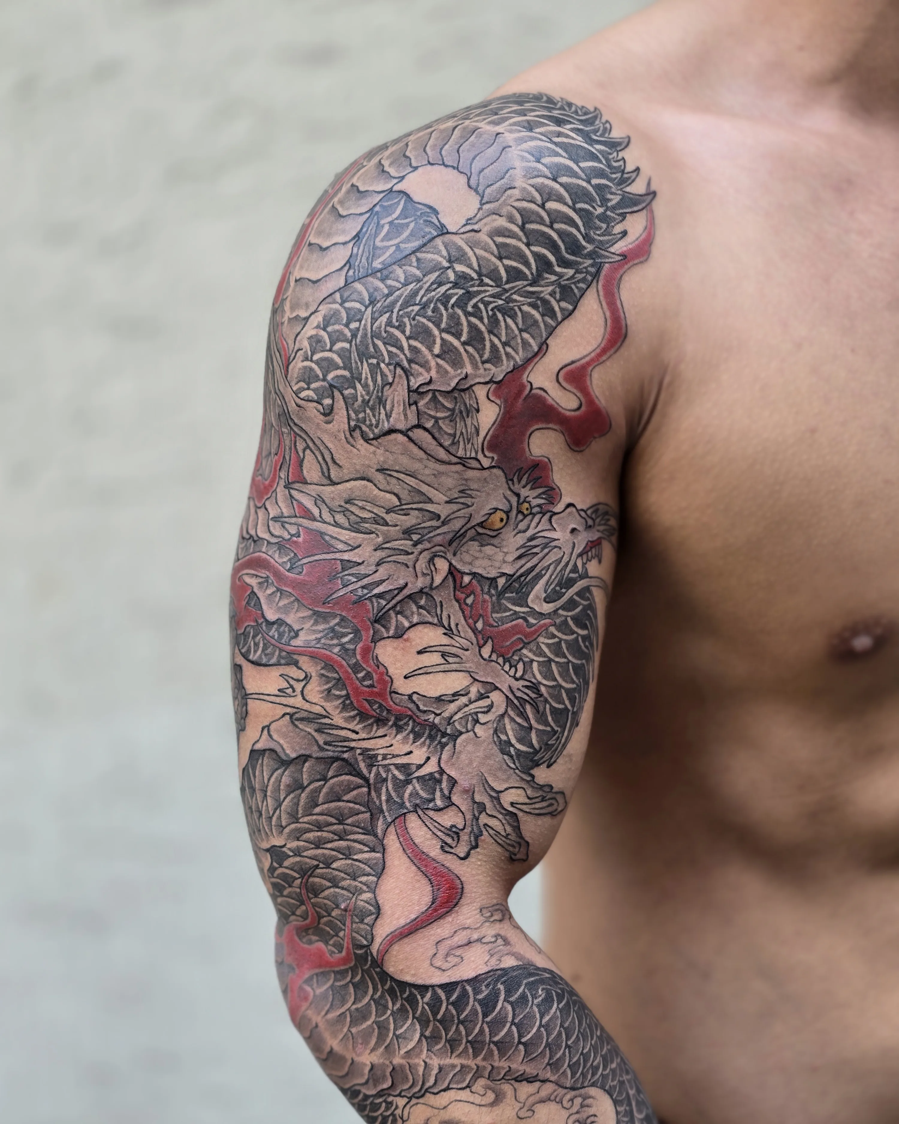 Dragon — On the skin · dragon, scales