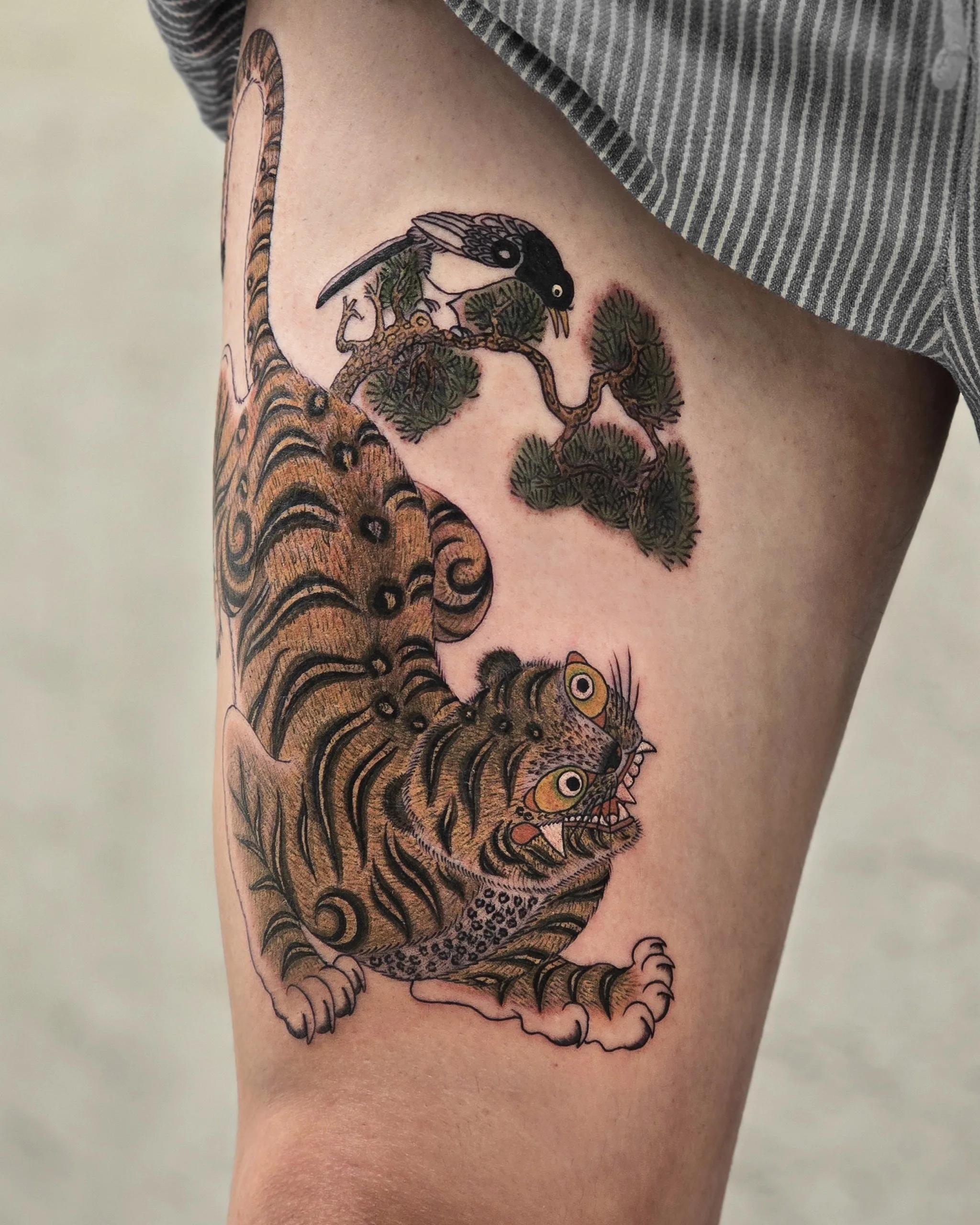 Hojakdo — Tiger tattoo on skin